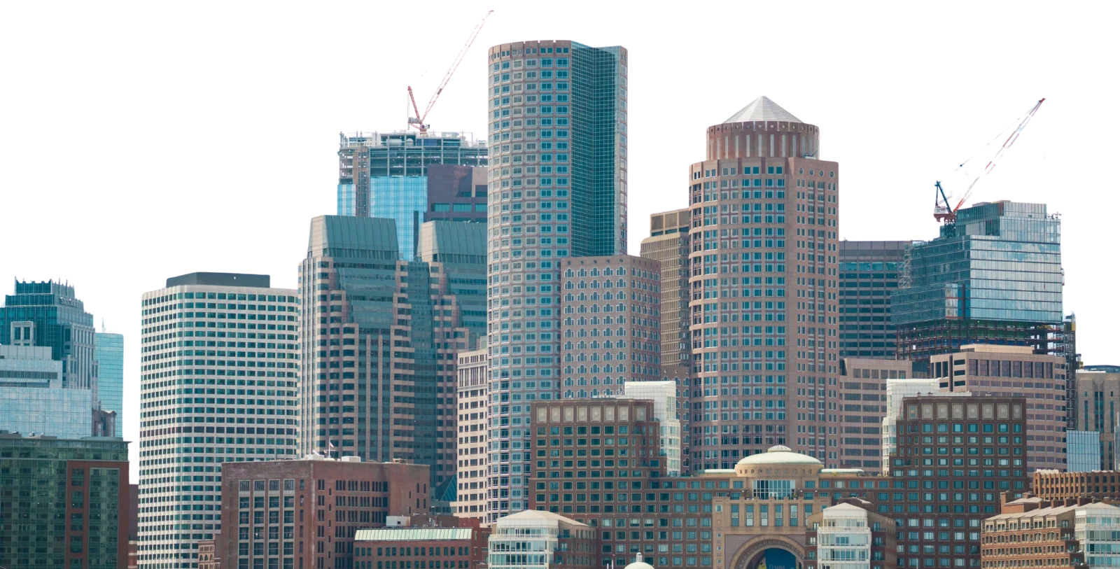 Boston City Skyline