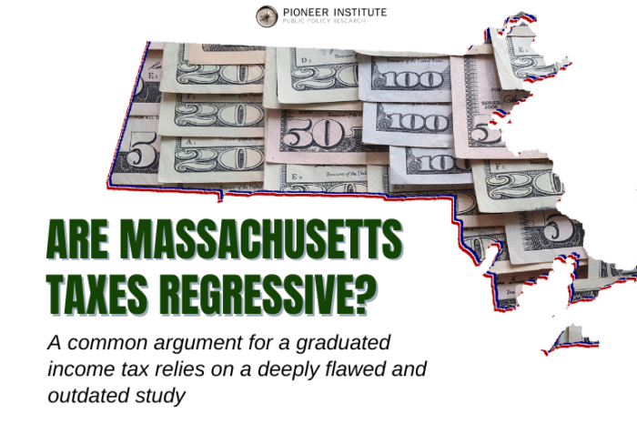 Are Massachusetts taxes regressive? Massachusetts State with Money Background