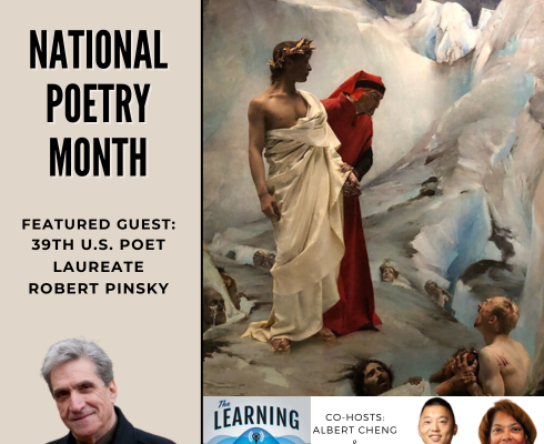 39th U.S. Poet Laureate Robert Pinsky for National Poetry Month