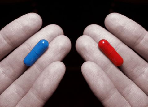 red vs blue pill matrix